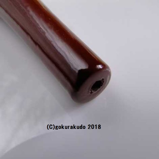 常立て／朱塗の木蝋燭　2寸（上品）画像