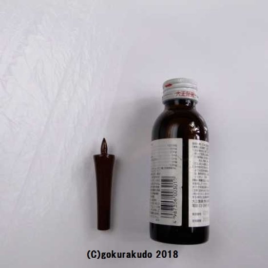 常立て／朱塗の木蝋燭　2寸（上品）画像