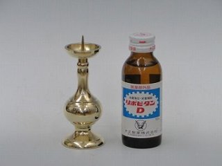 丸型ローソク立て　（みがき）　3.5寸画像