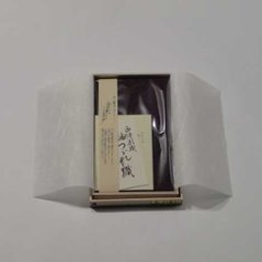 正絹紬（つむぎ）金封ふくさ 紫色-Hの画像