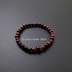数珠ブレス 赤虎目 ６mm球の画像
