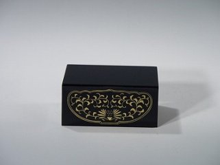 四角仏像台　黒　3号（木質木地）の画像