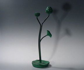 数珠掛け／蓮型　青銅色（金属製）の画像