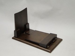 経机・折り畳み机／家具調仏壇用経机（ブラウン色） 画像
