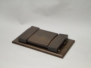 経机・折り畳み机／家具調仏壇用経机（ブラウン色） 画像
