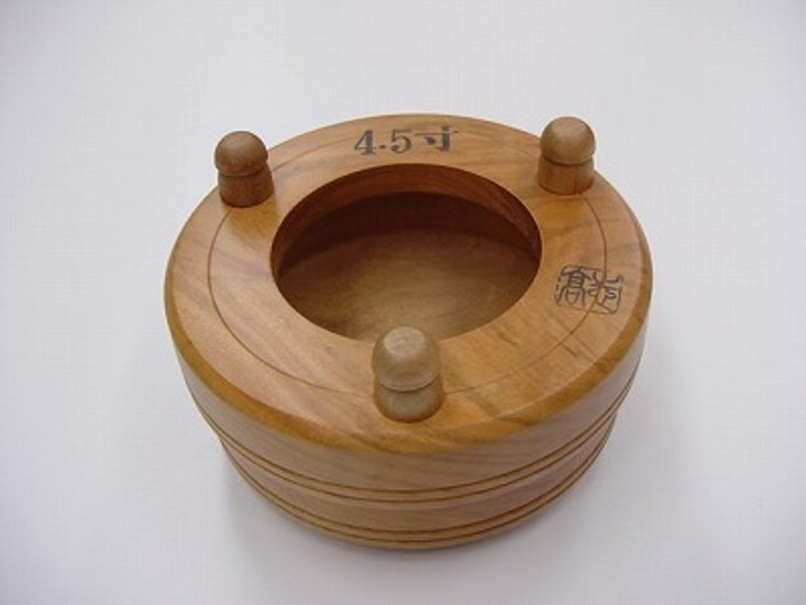 木鉦（もくしょう） 桜製 丸木鉦 4.5寸画像