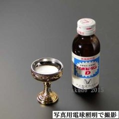 仏飯器・ブッキ（ご飯の入れ物）／真鍮DK製　本金メッキ（蓮ブッキ）　１．６寸 画像