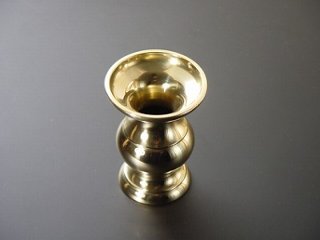 丸型花立て（磨き）　3寸 の画像