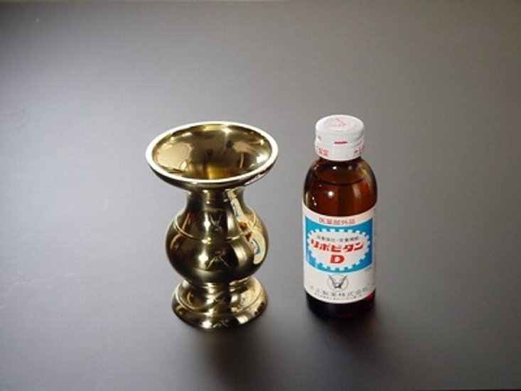 丸型花立て（磨き）　3.5寸 画像