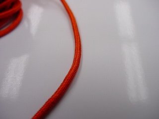 数珠用正絹紐17番（朱色）　1ｍ当たり画像