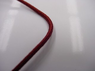 数珠用正絹紐20番（濃い茶色）　1ｍ当たり画像