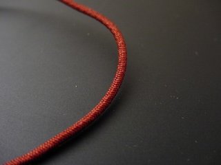 数珠用正絹紐20番（濃い茶色）　1ｍ当たり画像