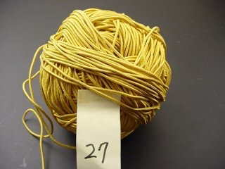 数珠用正絹紐27番（金茶色）　1ｍ当たりの画像