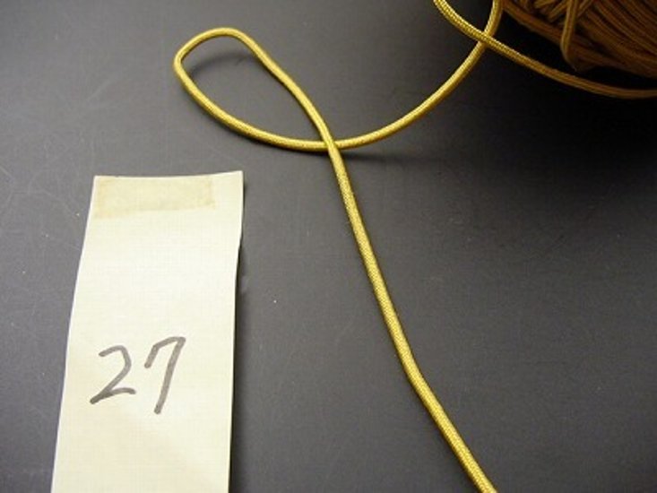 数珠用正絹紐27番（金茶色）　1ｍ当たり画像