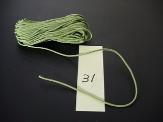 数珠用正絹紐31番（明るい緑色）　1ｍ当たりの画像