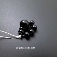臨済宗　尺サイズ用　黒檀数珠部品セット（親、４天、ボサ）の画像