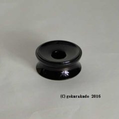 りん台／丸輪台（PC製）　溜　３寸の画像