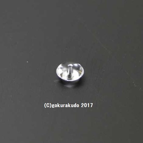 水晶の扁平な主玉（おもだま）8ｍｍ-4ｍｍ 画像