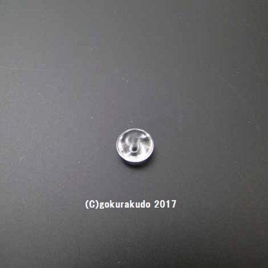 水晶の扁平な主玉（おもだま）8ｍｍ-4ｍｍ 画像