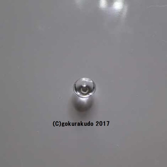 水晶の扁平な主玉（おもだま）8ｍｍ-4ｍｍ 画像