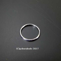 曹洞宗数珠用の環（銀環）　7分 の画像