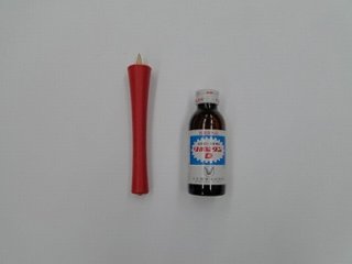 和蝋燭（和ローソク）　いかり型　15号赤　１箱（10本入）画像