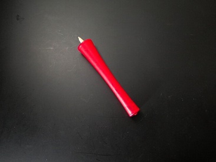 和蝋燭（和ローソク）　いかり型　15号赤　１箱（10本入）画像