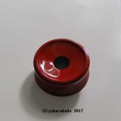  りん台／丸輪台（木製）　朱　３寸画像