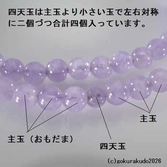 数珠 日蓮宗・法華宗 総藤雲石 8寸 利休房画像