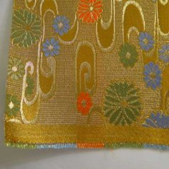 金襴反物、１ｍ当たり(金地に流水紋)画像