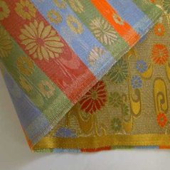 金襴反物、１ｍ当たり(金地に流水紋)画像