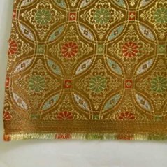 金襴反物、１ｍ当たり(金地にリング柄)画像
