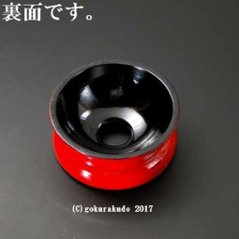  りん台／丸輪台（木製）　朱　３.5寸画像