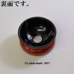  りん台／丸輪台（木製）　朱　３.5寸画像