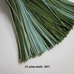 女性用略式数珠 主玉7mm玉 総アベン(翡翠)花かがり正絹房画像