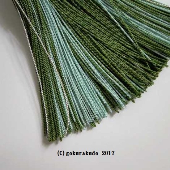 女性用略式数珠 主玉7mm玉 総アベン(翡翠)花かがり正絹房画像