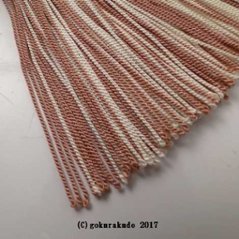 正絹頭付き房軸付き（c3 灰桜+薄いピンク）2.5匁画像