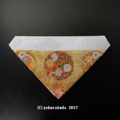 三角打敷き（金襴の布）　５０代　正絹　金地上錦1-Hの画像