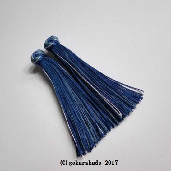 花かがり房軸無し（9青-縹色-n）2.5匁画像