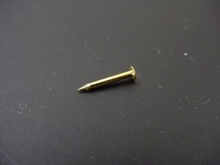 真鍮釘 本金メッキ仕上げ（10本入） （＃１８×１０ｍｍ）画像