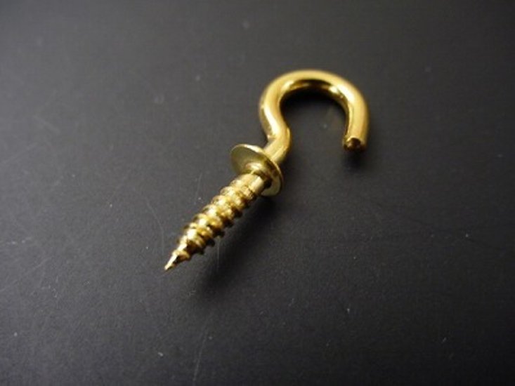 ヒートン 本金メッキ仕上げ （＃１４×１２ｍｍ）画像