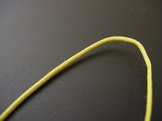 数珠用正絹紐 細紐 C黄　1ｍ当たり画像