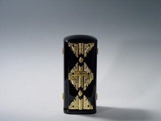 黒　丸厨子　普通幅　５寸の画像