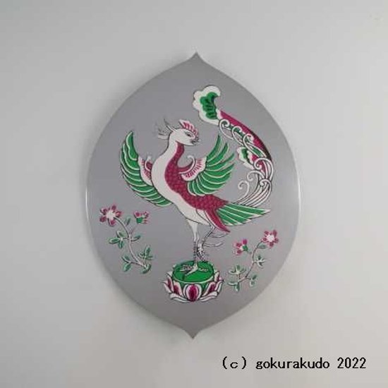 散華（さんげ）大型（2） （銀刷り） 裏面薄い緑色画像