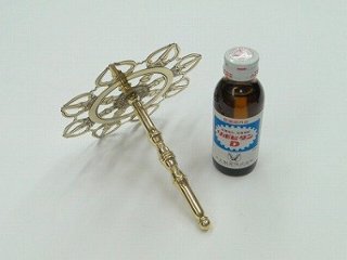 鎮段具　けつ柱輪宝　磨き画像
