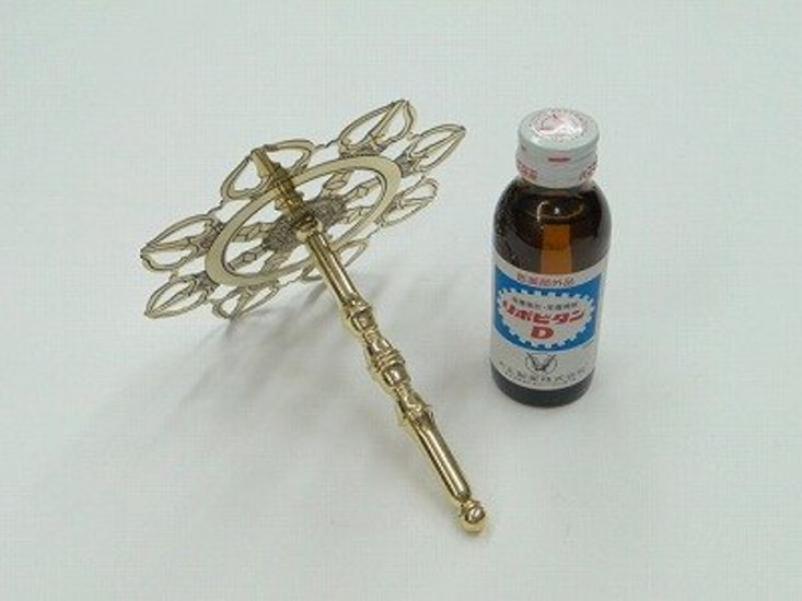 鎮段具　けつ柱輪宝　磨き画像