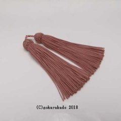 正絹頭付き房軸付き（35番、 灰桜色）2.5匁画像