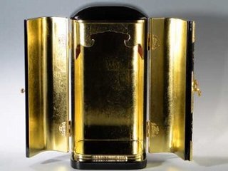 黒　丸厨子　中幅　９寸画像
