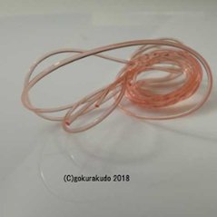 腕輪用　ピンクゴム　直径０．８ｍｍ 画像