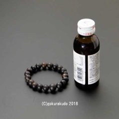 数珠 ブレス 素びき縞黒檀 11mm玉画像
